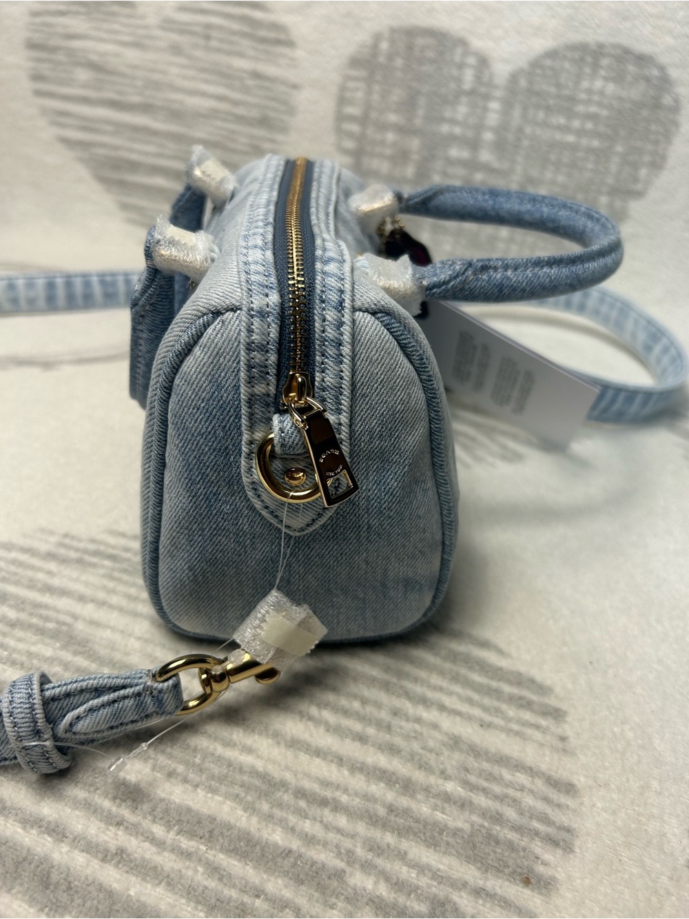 NWT Coach Mini Rowan Crossbody Bag Loved Denim CDY30 - Picture 8 of 16